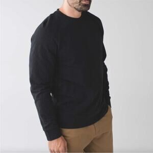 Lululemon City Sweat Crew Black (First Release) Size Small Sweatshirt Terry